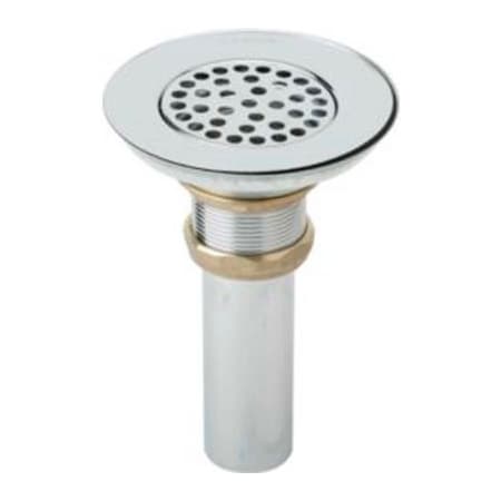 Elkay Elkay, Chrome Drain Fitting w/Perforated 3in Grid Strainer For Kitchen LK18